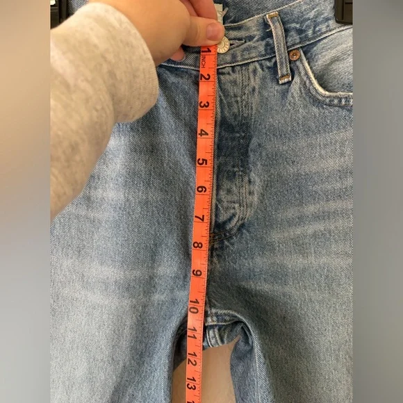 AGOLDE Riley High Rise Straight Crop Size 26 in Frequency - Picture 4 of 8